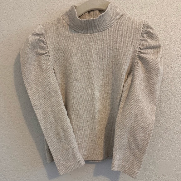 GAP Other - Gap Puff-Sleeve Cream Heather Turtleneck. Size Toddler 4 Years.